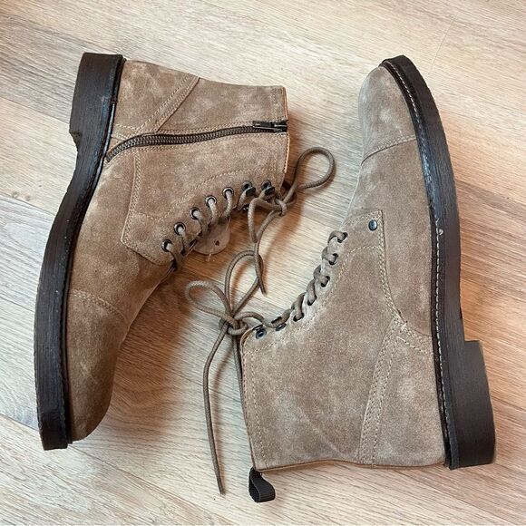 Steve Madden Packer Cap Toe Suede Chukka Boot In Dark Taupe size 11.5 - Picture 5 of 14